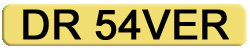 private number plates dr54 ver - dr saver