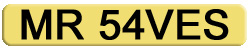 private number plates mr54ves - mr saves